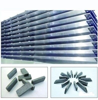 2200mm 2500mm حجر الماس شفرة عصابة رأى بليد 75Cr1 65mn